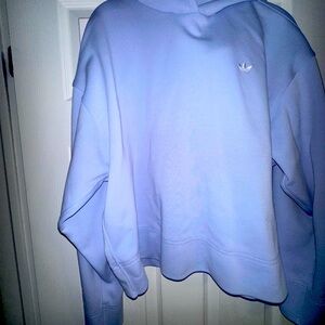 ✨Cropped baby blue Adidas Hoodie ✨